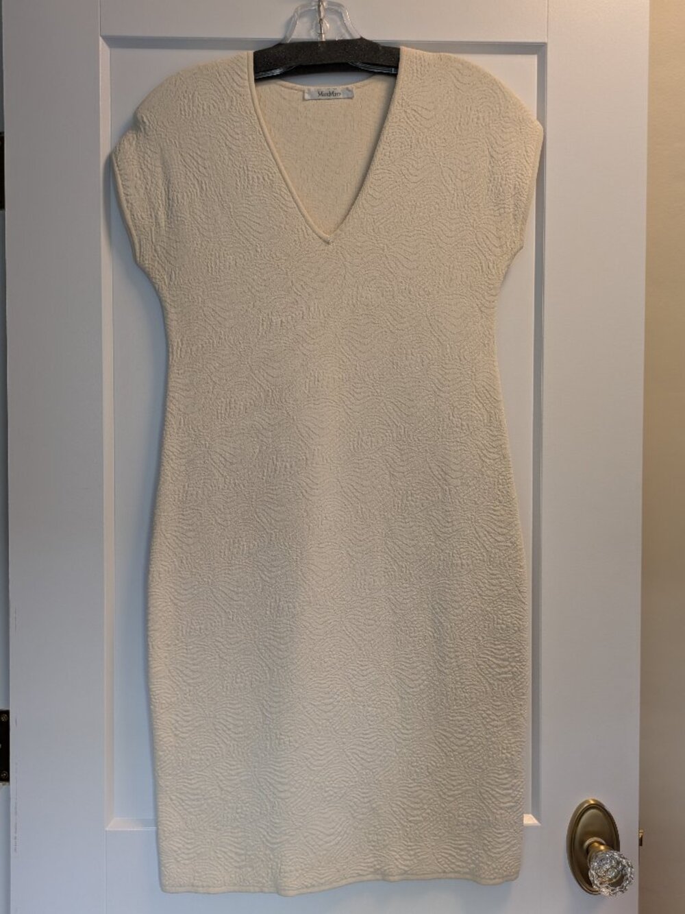 MaxMara ivory sheath dress